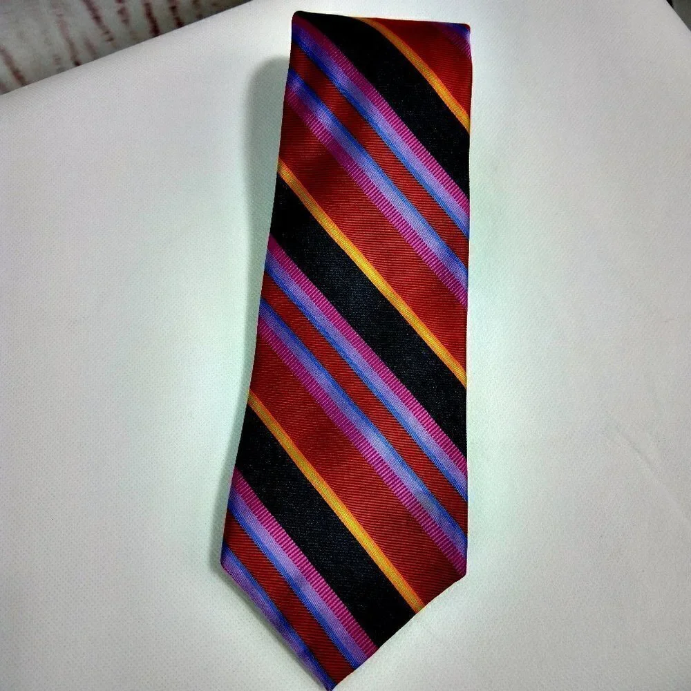 Robert Talbott Best Of Class Handsewn Multicolor Striped Silk Tie 4
